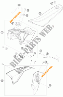 SERBATOIO / SELLA per KTM 50 SX 2011
