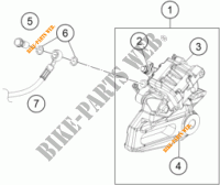 PINZA FRENO POSTERIORE per KTM 250 DUKE WHITE 2018