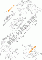 PLASTICHE per KTM 250 DUKE WHITE 2018