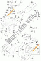 SERBATOIO / SELLA per KTM 990 SUPER DUKE R 2013