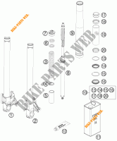 FORCELLA ANTERIORE (COMPONENTI) per KTM 990 SUPER DUKE R 2013