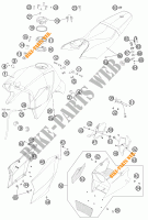 SERBATOIO / SELLA per KTM 990 SUPER DUKE R 2013