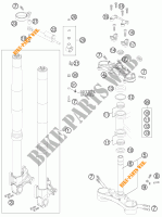 FORCELLA ANTERIORE / PIASTRA STERZO INFERIORE per KTM 990 SUPER DUKE R 2013