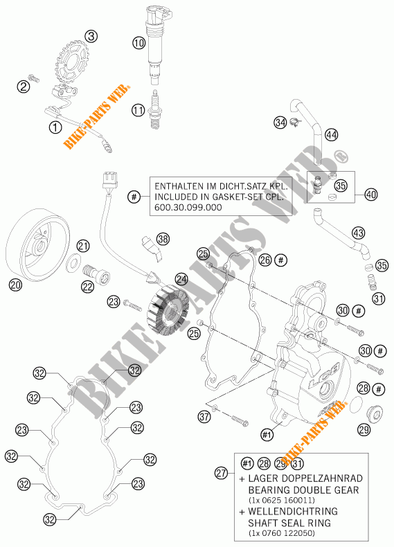 ACCENSIONE per KTM 990 SUPER DUKE R 2012