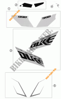 ADESIVI per KTM 990 SUPER DUKE R 2011