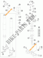 FORCELLA ANTERIORE / PIASTRA STERZO INFERIORE per KTM 990 SUPER DUKE R 2011
