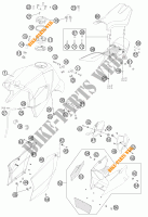 SERBATOIO / SELLA per KTM 990 SUPER DUKE R 2011