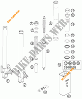 FORCELLA ANTERIORE (COMPONENTI) per KTM 990 SUPER DUKE R 2011