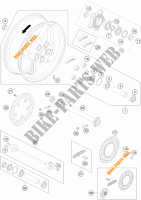 RUOTA POSTERIORE per KTM 990 SUPER DUKE R 2011