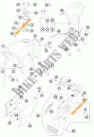 SERBATOIO / SELLA per KTM 990 SUPER DUKE R 2011