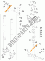 FORCELLA ANTERIORE / PIASTRA STERZO INFERIORE per KTM 990 SUPER DUKE R 2010
