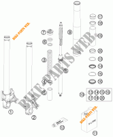 FORCELLA ANTERIORE (COMPONENTI) per KTM 990 SUPER DUKE R 2010