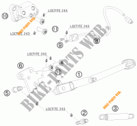 CAVALLETTO LATERALE / CENTRALE per KTM 990 SUPER DUKE R 2010