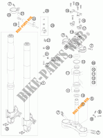 FORCELLA ANTERIORE / PIASTRA STERZO INFERIORE per KTM 990 SUPER DUKE R 2010