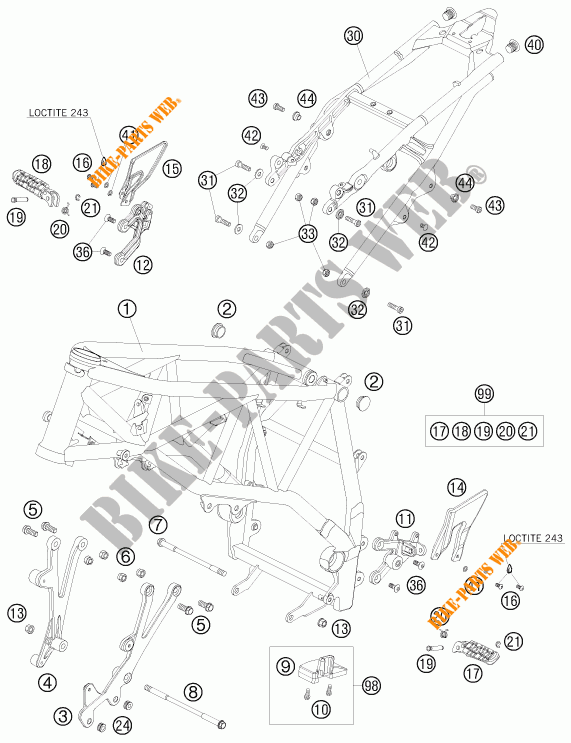 TELAIO per KTM 990 SUPER DUKE R 2010
