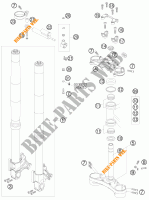 FORCELLA ANTERIORE / PIASTRA STERZO INFERIORE per KTM 990 SUPER DUKE R 2009