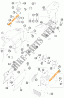 SERBATOIO / SELLA per KTM 990 SUPER DUKE R 2009