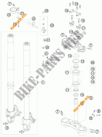 FORCELLA ANTERIORE / PIASTRA STERZO INFERIORE per KTM 990 SUPER DUKE R 2009