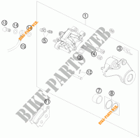 PINZA FRENO POSTERIORE per KTM 990 SUPER DUKE R 2009