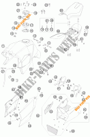 SERBATOIO / SELLA per KTM 990 SUPER DUKE R 2009