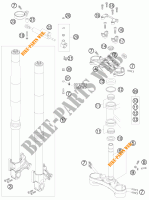FORCELLA ANTERIORE / PIASTRA STERZO INFERIORE per KTM 990 SUPER DUKE R 2008