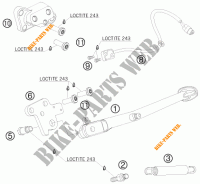 CAVALLETTO LATERALE / CENTRALE per KTM 990 SUPER DUKE R 2008