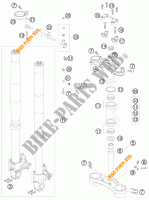 FORCELLA ANTERIORE / PIASTRA STERZO INFERIORE per KTM 990 SUPER DUKE R 2008