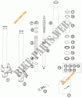 FORCELLA ANTERIORE (COMPONENTI) per KTM 990 SUPER DUKE R 2008