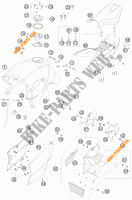 SERBATOIO / SELLA per KTM 990 SUPER DUKE R 2008