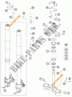 FORCELLA ANTERIORE / PIASTRA STERZO INFERIORE per KTM 990 SUPER DUKE R 2007