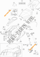 SERBATOIO / SELLA per KTM 1290 SUPER DUKE R ORANGE 2020