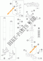 FORCELLA ANTERIORE / PIASTRA STERZO INFERIORE per KTM 990 SUPER DUKE BLACK 2011