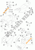 SERBATOIO / SELLA per KTM 990 SUPER DUKE BLACK 2011