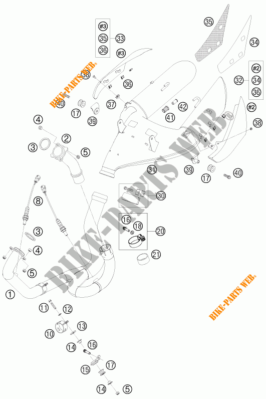 SCARICO per KTM 990 SUPER DUKE ORANGE 2010