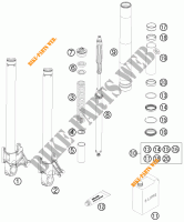 FORCELLA ANTERIORE (COMPONENTI) per KTM 990 SUPER DUKE ORANGE 2010