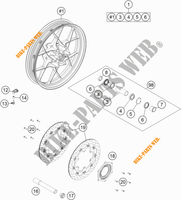 RUOTA ANTERIORE per KTM 1290 S ADVENTURE S ORANGE 2020