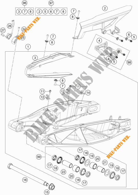 FORCELLONE per KTM 1290 SUPER ADVENTURE S ORANGE 2020