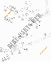 CAVALLETTO LATERALE / CENTRALE per KTM 1290 S ADVENTURE S SILVER 2019