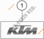 ADESIVI per KTM 1290 S ADVENTURE S ORANGE 2019