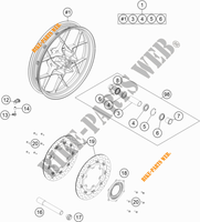 RUOTA ANTERIORE per KTM 1290 S ADVENTURE S ORANGE 2019