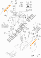 SERBATOIO / SELLA per KTM 1290 SUPER ADVENTURE R TKC 2019