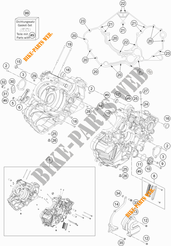 CARTER MOTORE per KTM 1290 SUPER ADVENTURE R TKC 2019