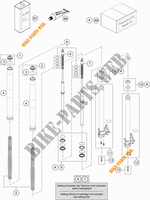FORCELLA ANTERIORE (COMPONENTI) per KTM 1290 SUPER ADVENTURE R TKC 2019