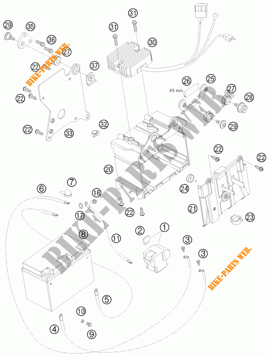 ACCU per KTM 990 SUPER DUKE ORANGE 2009