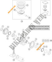ALBERO MOTORE / PISTONE per KTM 690 SMC R 2020