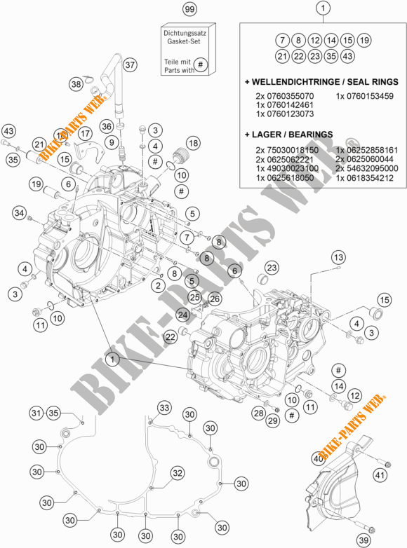 CARTER MOTORE per KTM 690 SMC R 2019
