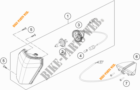 FARO / FANALE per KTM 300 XC-W TPI 2020