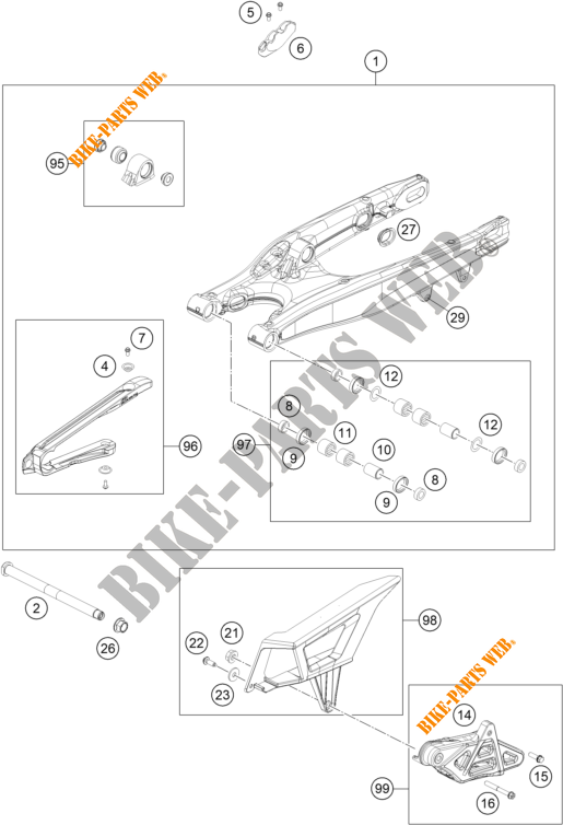 FORCELLONE per KTM 500 EXC-F 2020