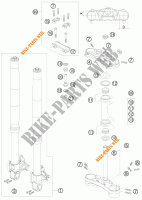FORCELLA ANTERIORE / PIASTRA STERZO INFERIORE per KTM 990 SUPER DUKE WHITE 2009