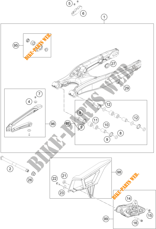 FORCELLONE per KTM 250 EXC-F - CKD 2020
